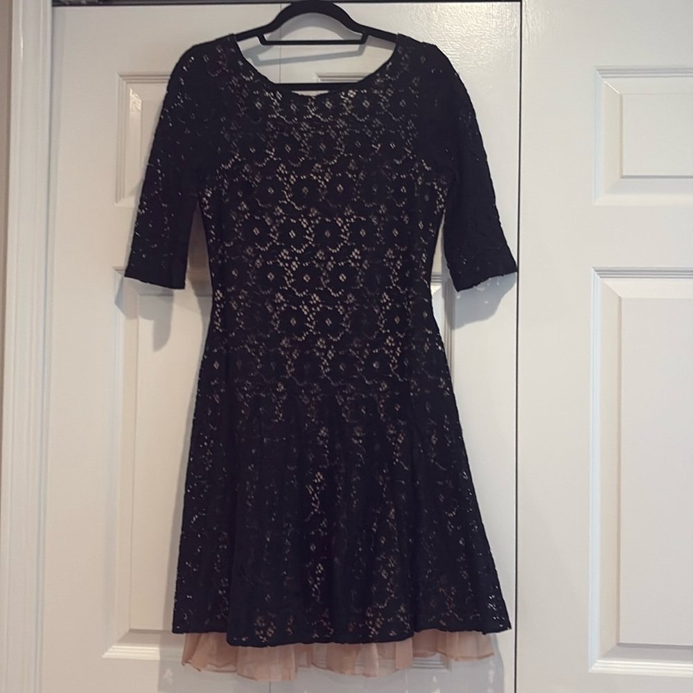 Beautiful lace, black dress